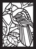 Birds Mini Stained Glass Coloring Book
