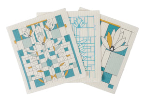 Waterlilies Reusable Dishcloths
