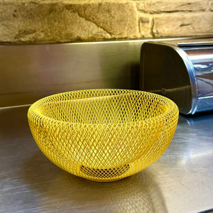 YELLOW Wire Mesh Bowl MoMA