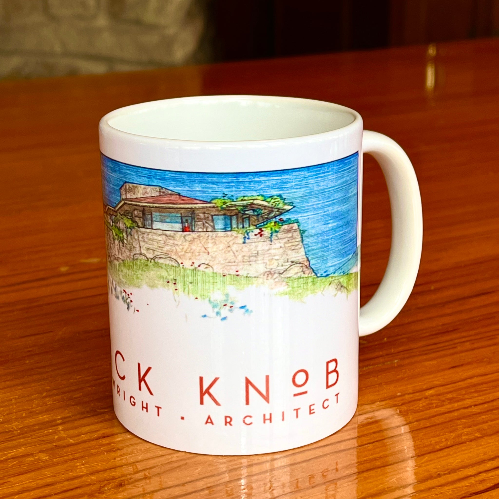Sketch of Kentuck Knob Ceramic Mug