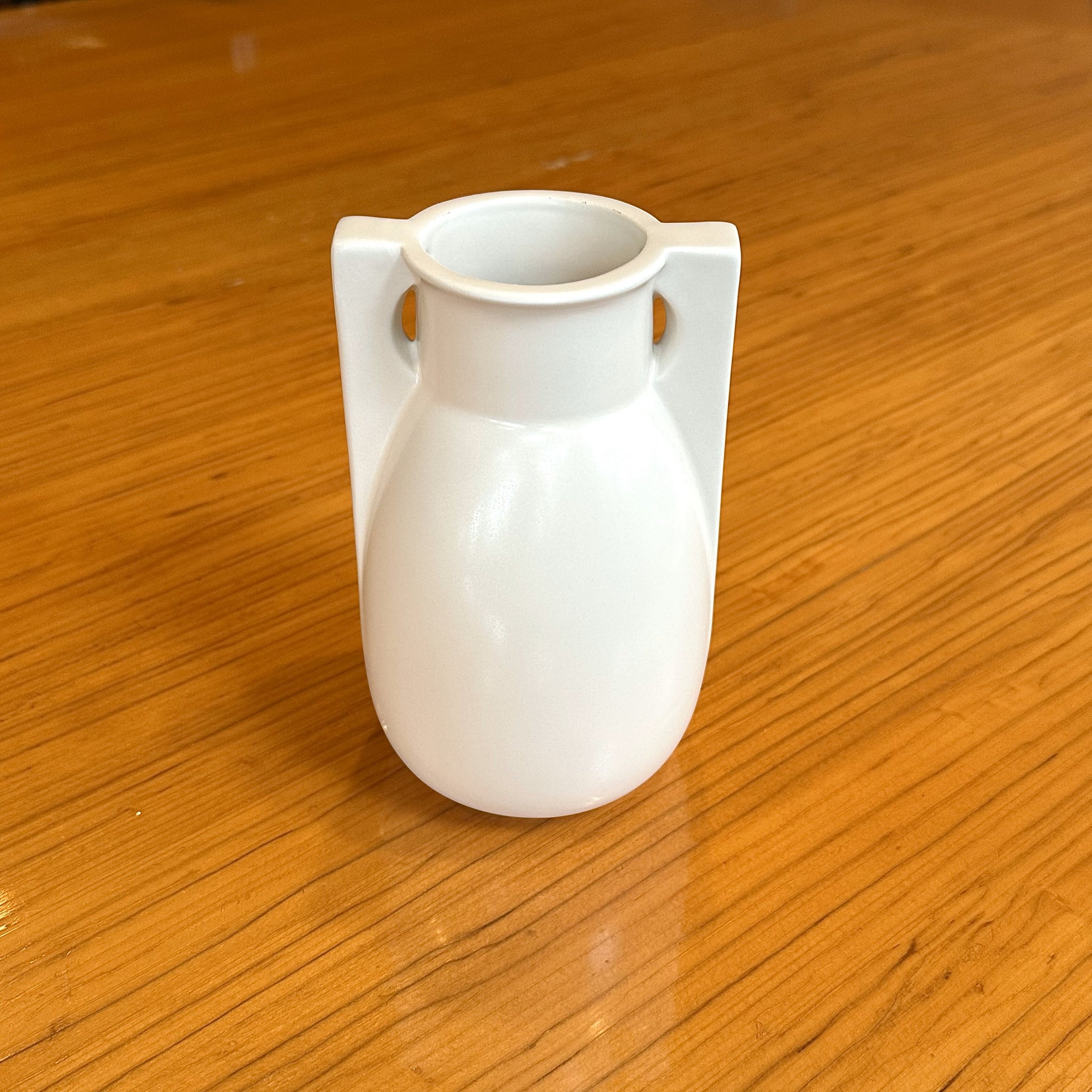 2 Buttress White Teco Vase